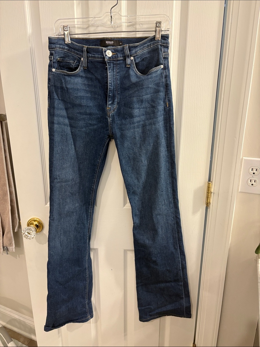 Hudson Dark Blue Jeans - flare leg